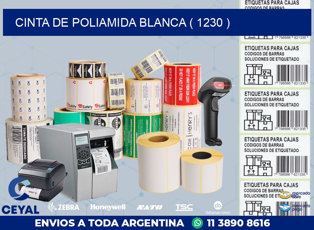 CINTA DE POLIAMIDA BLANCA ( 1230 )