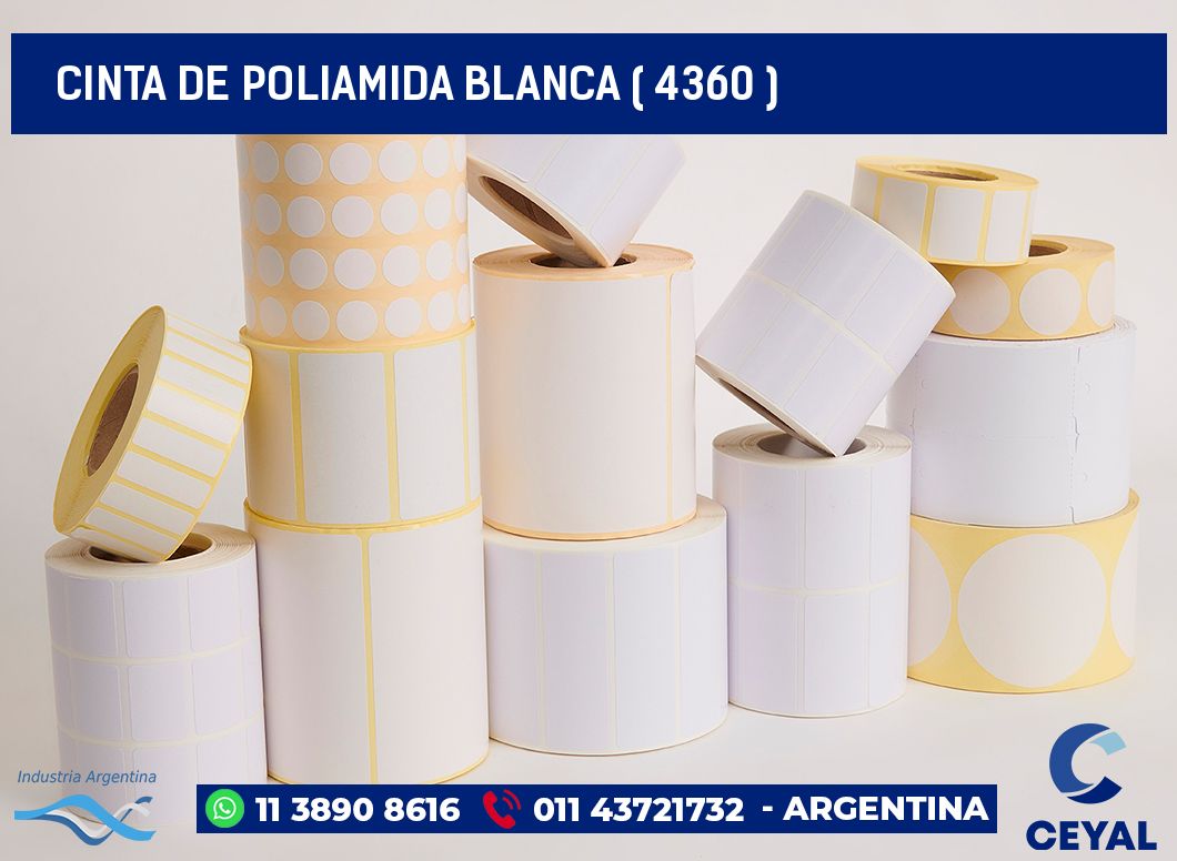 CINTA DE POLIAMIDA BLANCA ( 4360 )