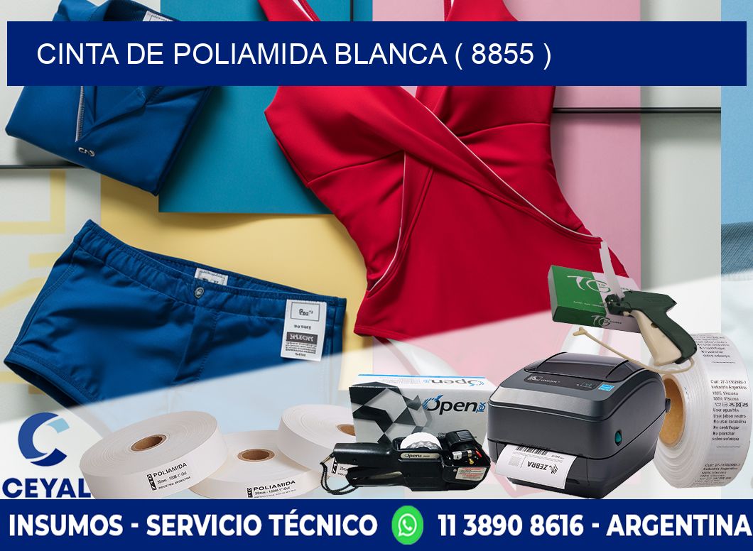 CINTA DE POLIAMIDA BLANCA ( 8855 )