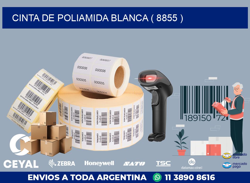 CINTA DE POLIAMIDA BLANCA ( 8855 )