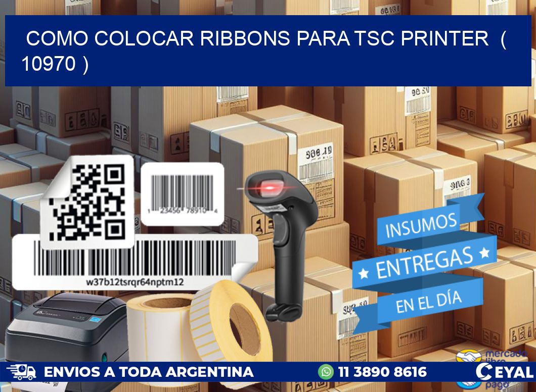 COMO COLOCAR RIBBONS PARA TSC PRINTER ( 10970 )