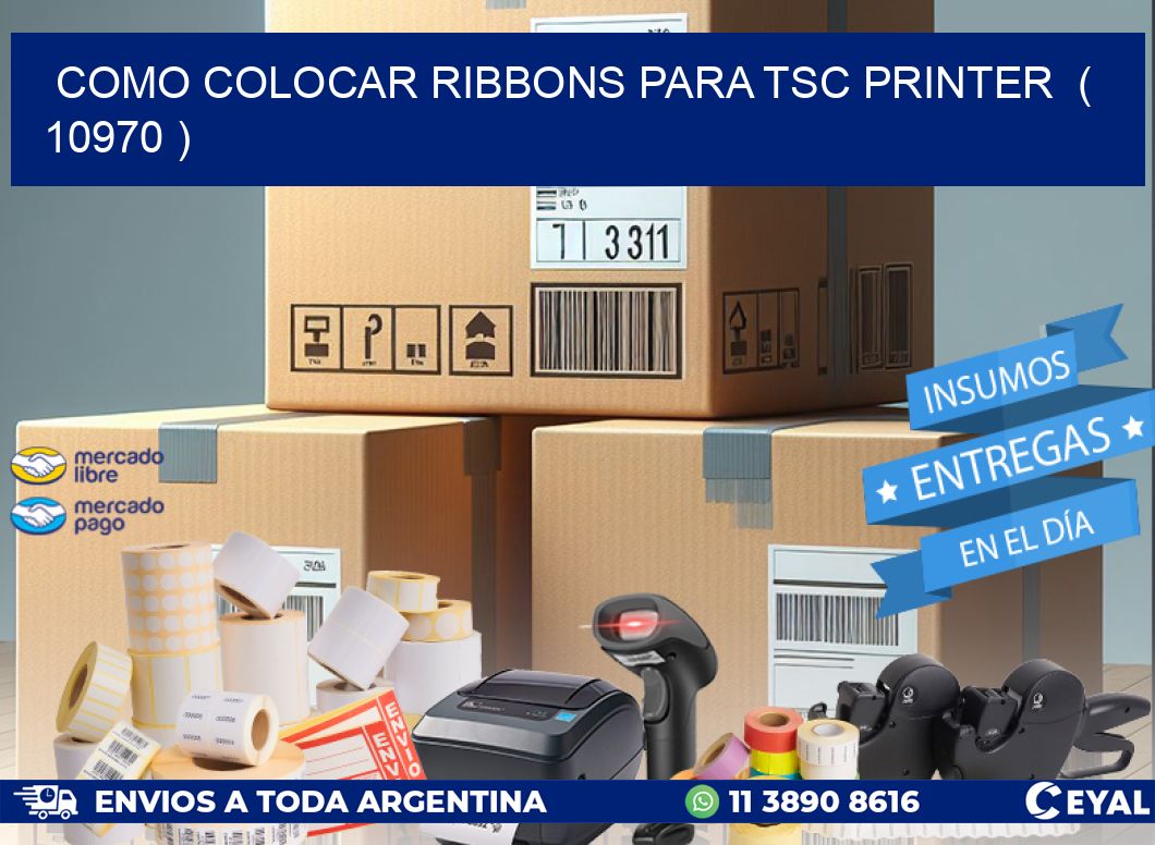 COMO COLOCAR RIBBONS PARA TSC PRINTER ( 10970 )