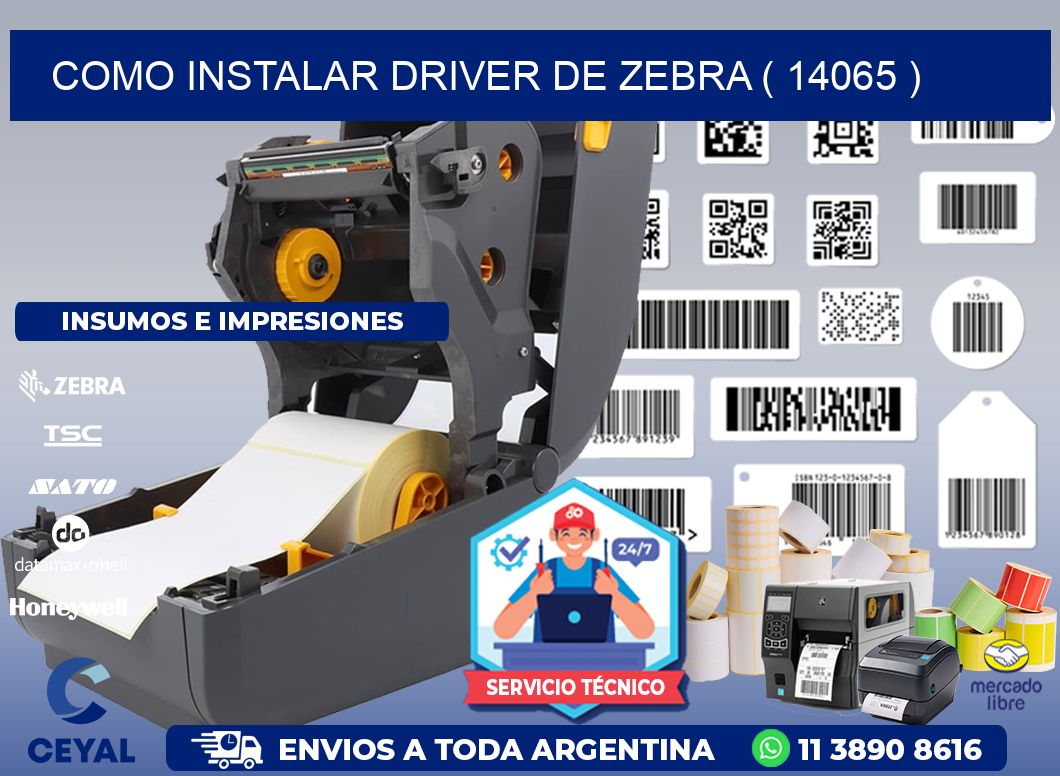 COMO INSTALAR DRIVER DE ZEBRA ( 14065 )
