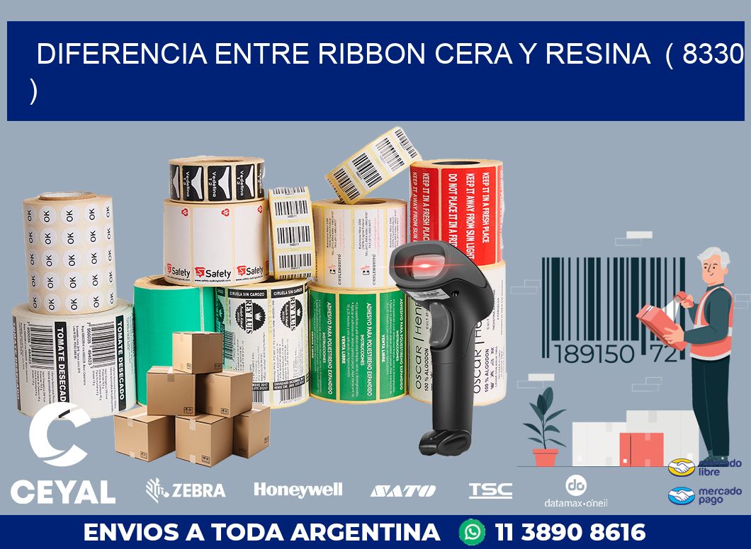 DIFERENCIA ENTRE RIBBON CERA Y RESINA  ( 8330 )