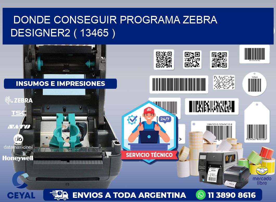 DONDE CONSEGUIR PROGRAMA ZEBRA DESIGNER2 ( 13465 )