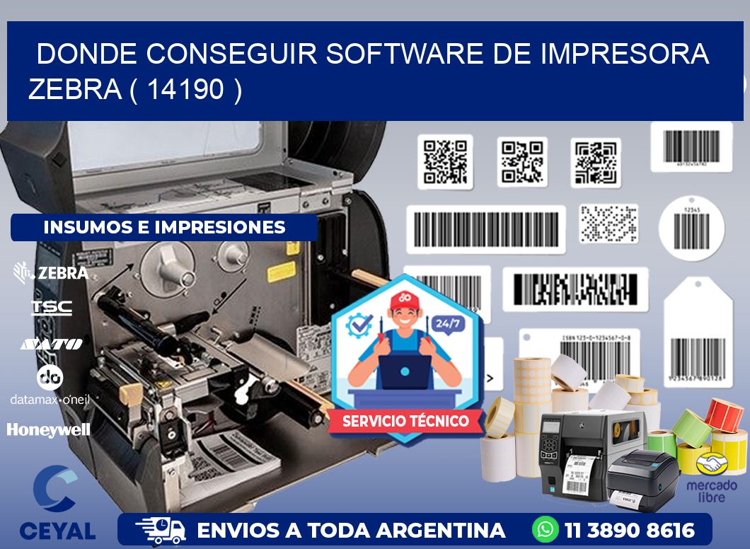 DONDE CONSEGUIR SOFTWARE DE IMPRESORA ZEBRA ( 14190 )