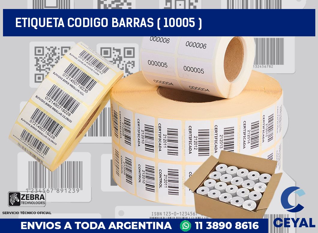 ETIQUETA CODIGO BARRAS ( 10005 )