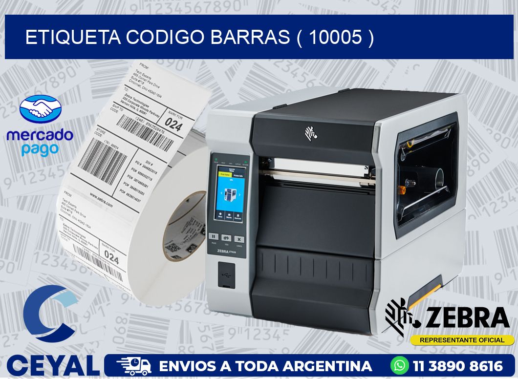 ETIQUETA CODIGO BARRAS ( 10005 )