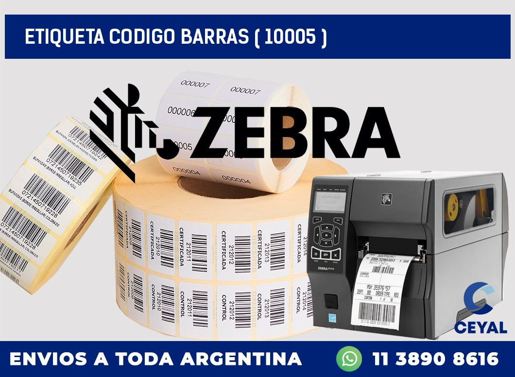 ETIQUETA CODIGO BARRAS ( 10005 )