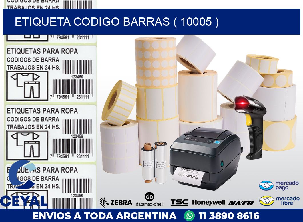 ETIQUETA CODIGO BARRAS ( 10005 )