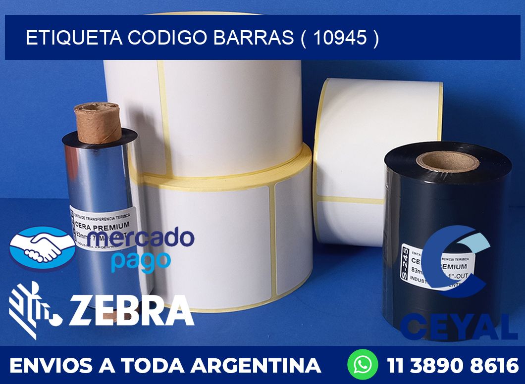 ETIQUETA CODIGO BARRAS ( 10945 )