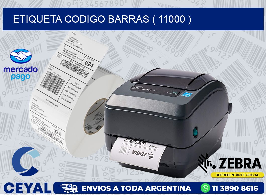 ETIQUETA CODIGO BARRAS ( 11000 )