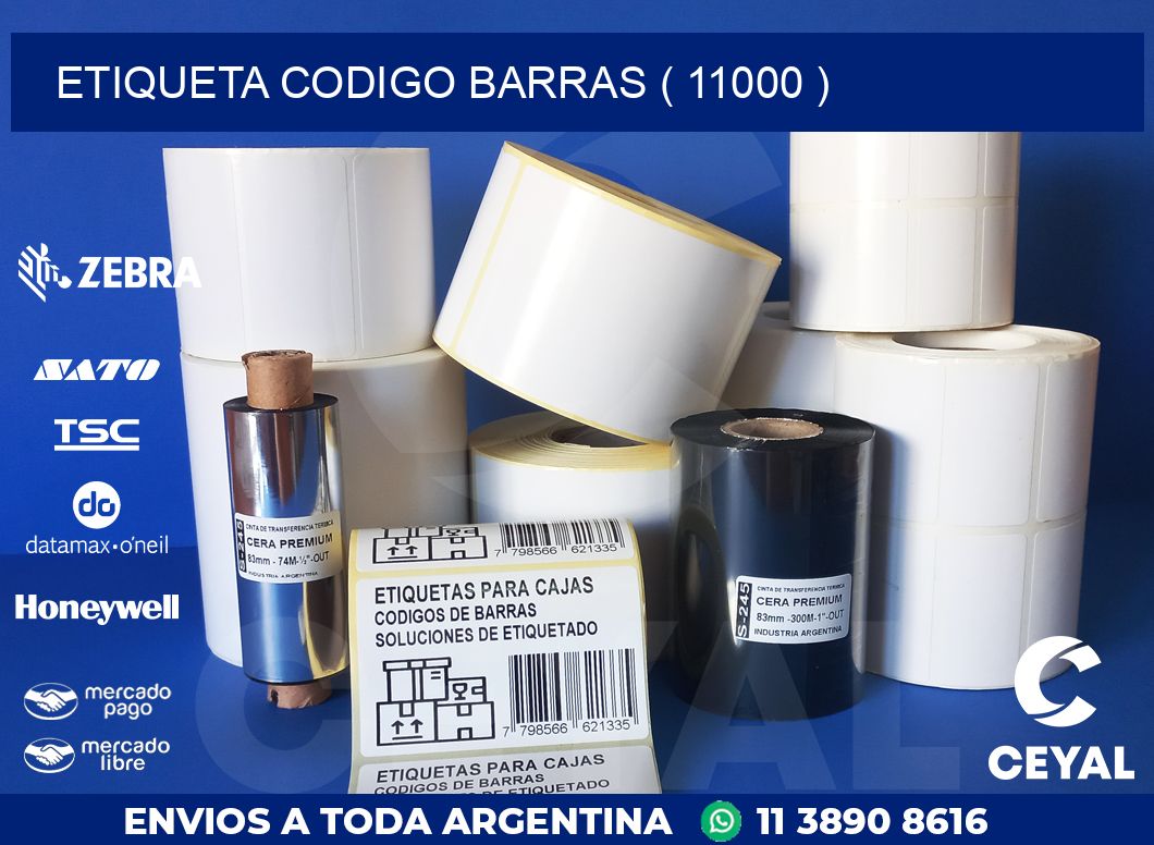 ETIQUETA CODIGO BARRAS ( 11000 )