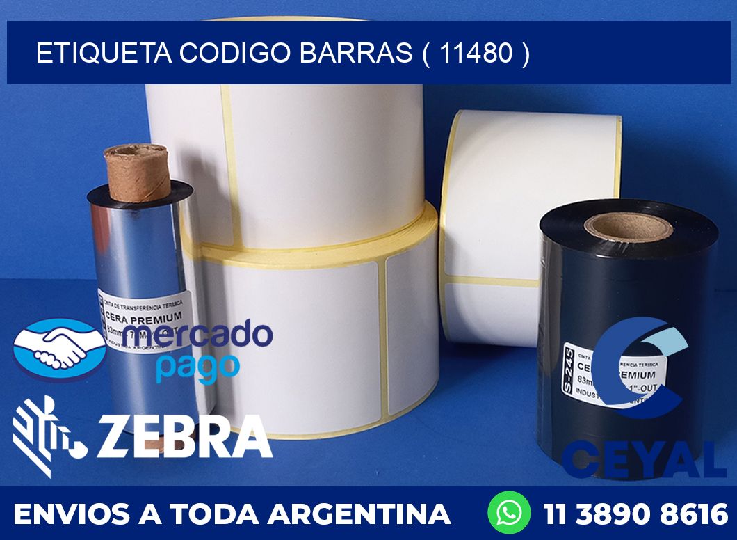 ETIQUETA CODIGO BARRAS ( 11480 )