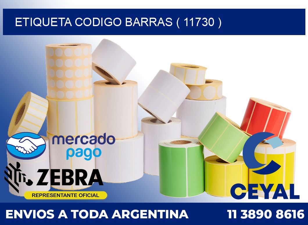 ETIQUETA CODIGO BARRAS ( 11730 )