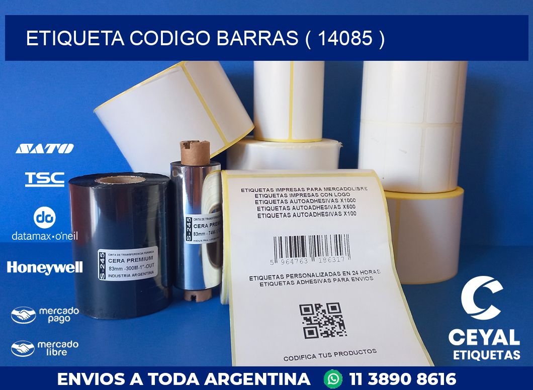 ETIQUETA CODIGO BARRAS ( 14085 )