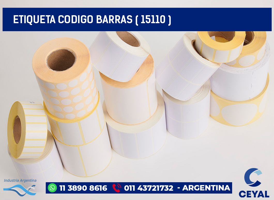ETIQUETA CODIGO BARRAS ( 15110 )