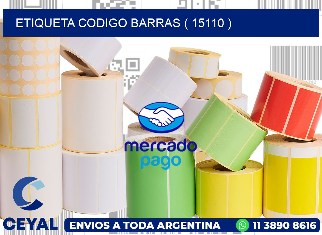 ETIQUETA CODIGO BARRAS ( 15110 )