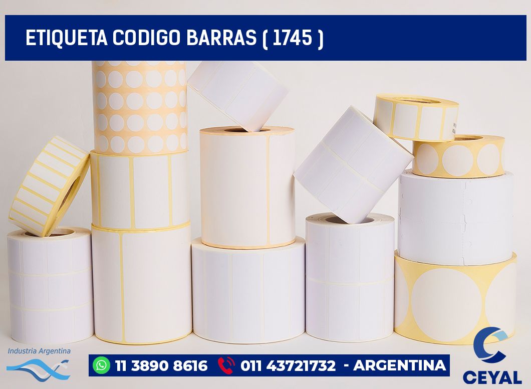 ETIQUETA CODIGO BARRAS ( 1745 )