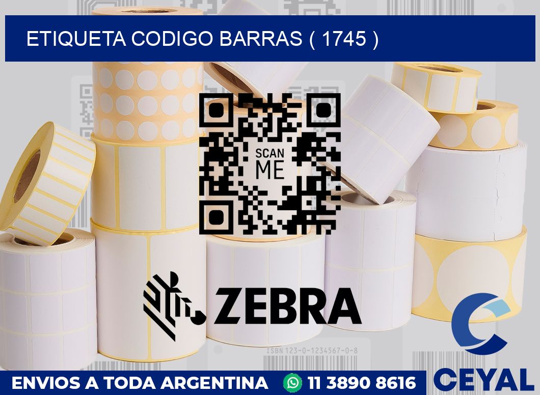 ETIQUETA CODIGO BARRAS ( 1745 )