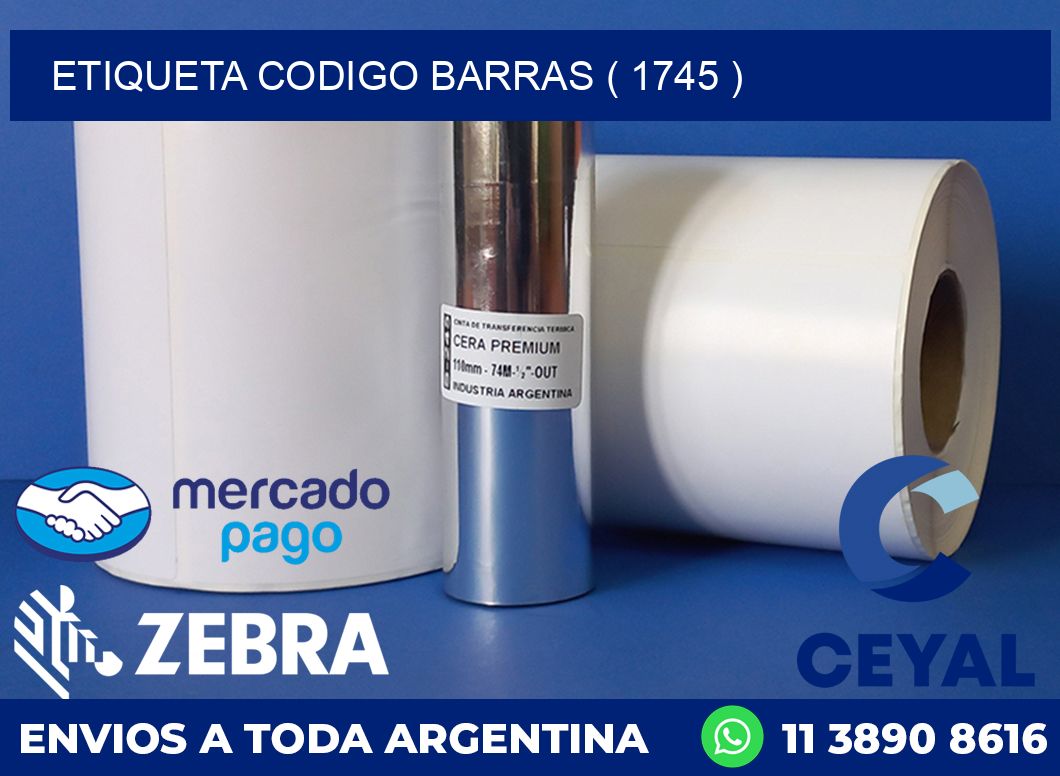 ETIQUETA CODIGO BARRAS ( 1745 )