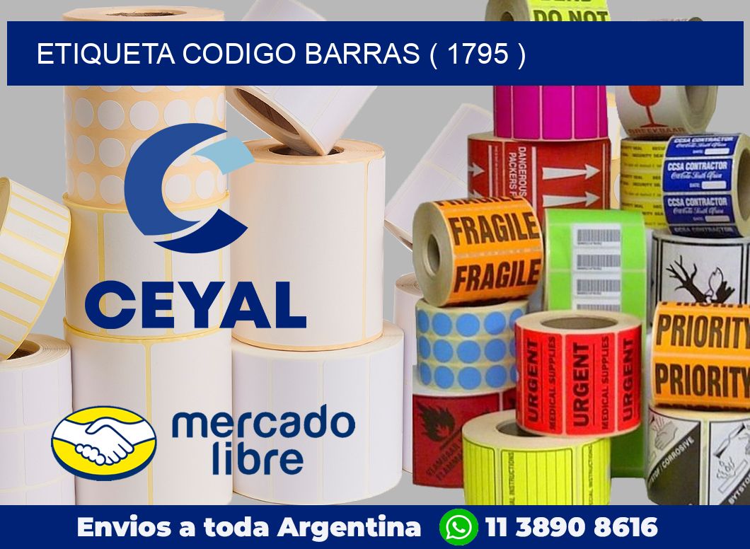 ETIQUETA CODIGO BARRAS ( 1795 )