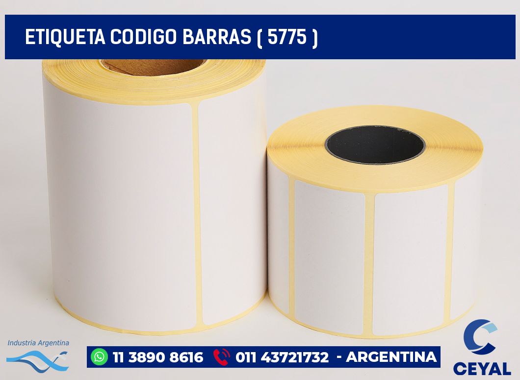 ETIQUETA CODIGO BARRAS ( 5775 )