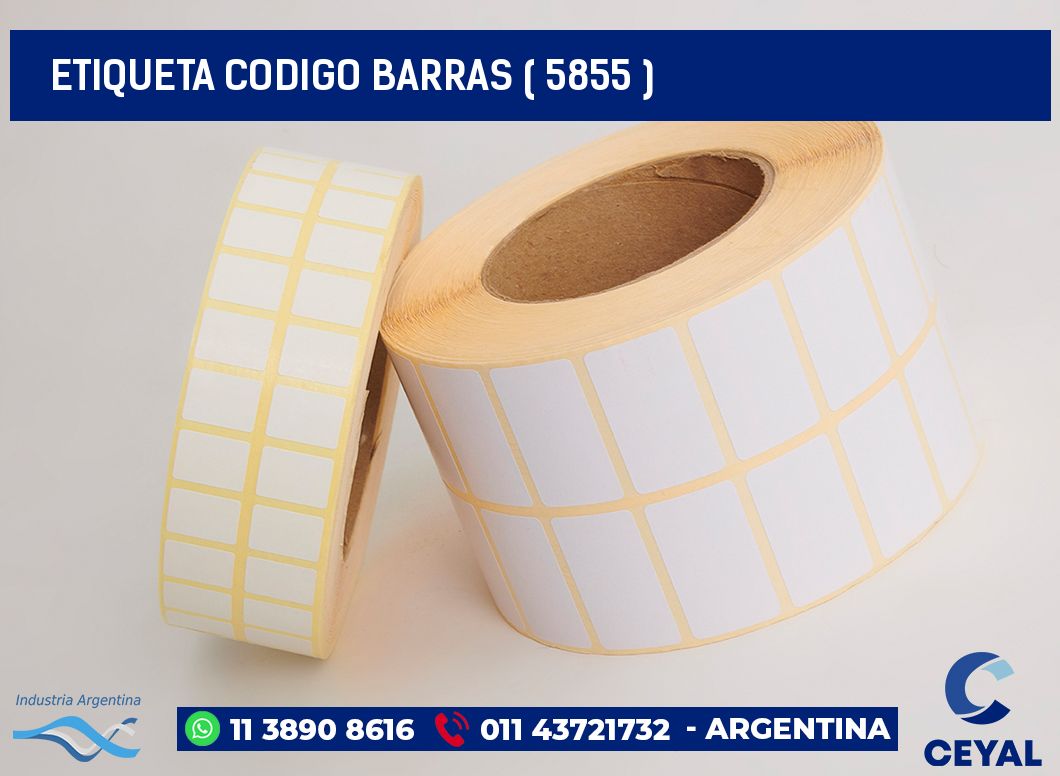 ETIQUETA CODIGO BARRAS ( 5855 )