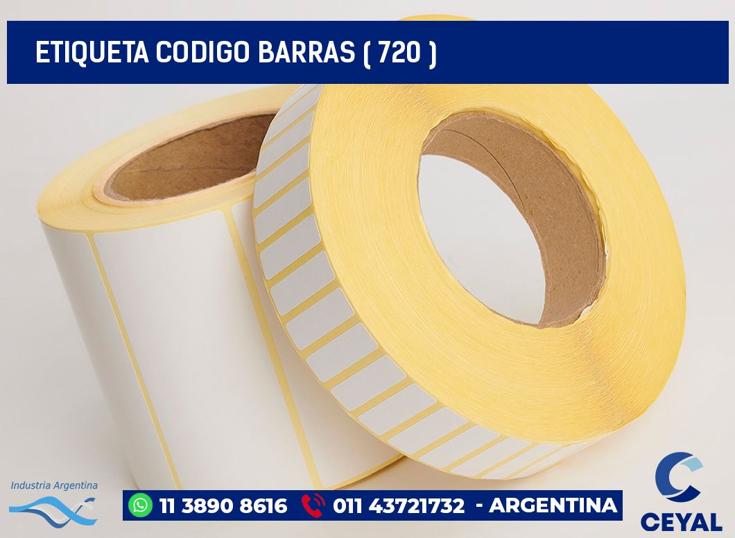 ETIQUETA CODIGO BARRAS ( 720 )