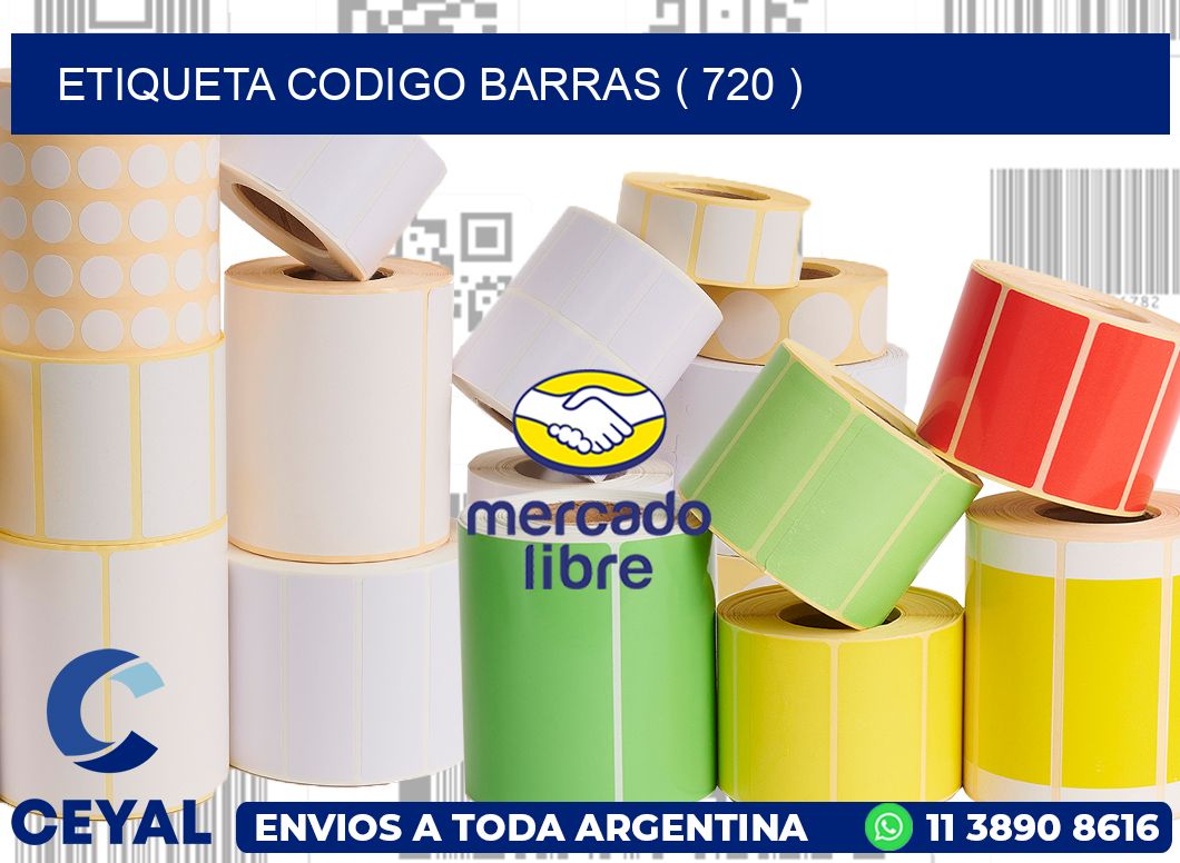 ETIQUETA CODIGO BARRAS ( 720 )
