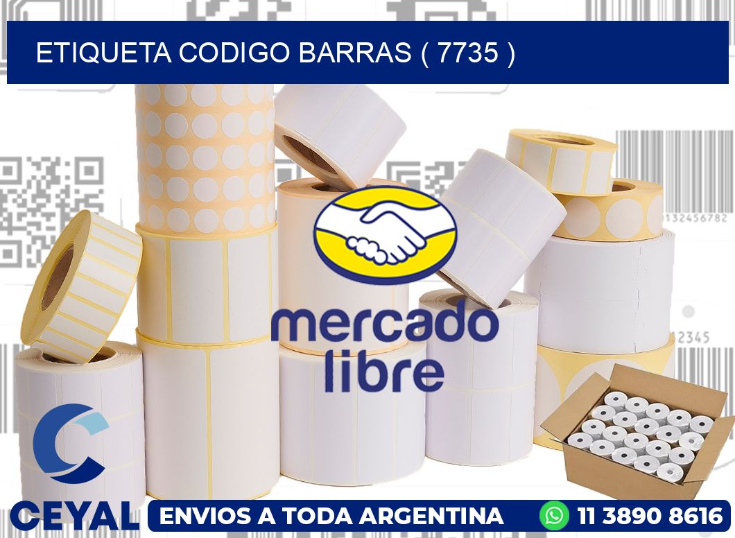 ETIQUETA CODIGO BARRAS ( 7735 )