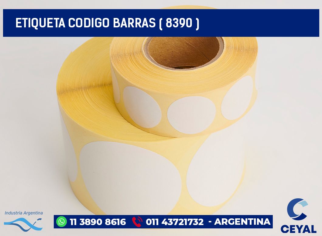 ETIQUETA CODIGO BARRAS ( 8390 )