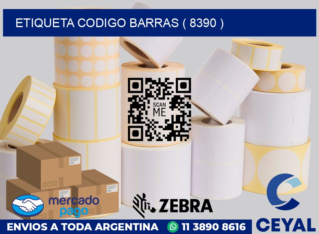 ETIQUETA CODIGO BARRAS ( 8390 )