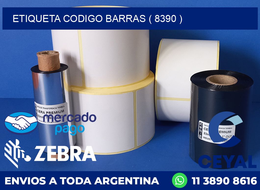 ETIQUETA CODIGO BARRAS ( 8390 )