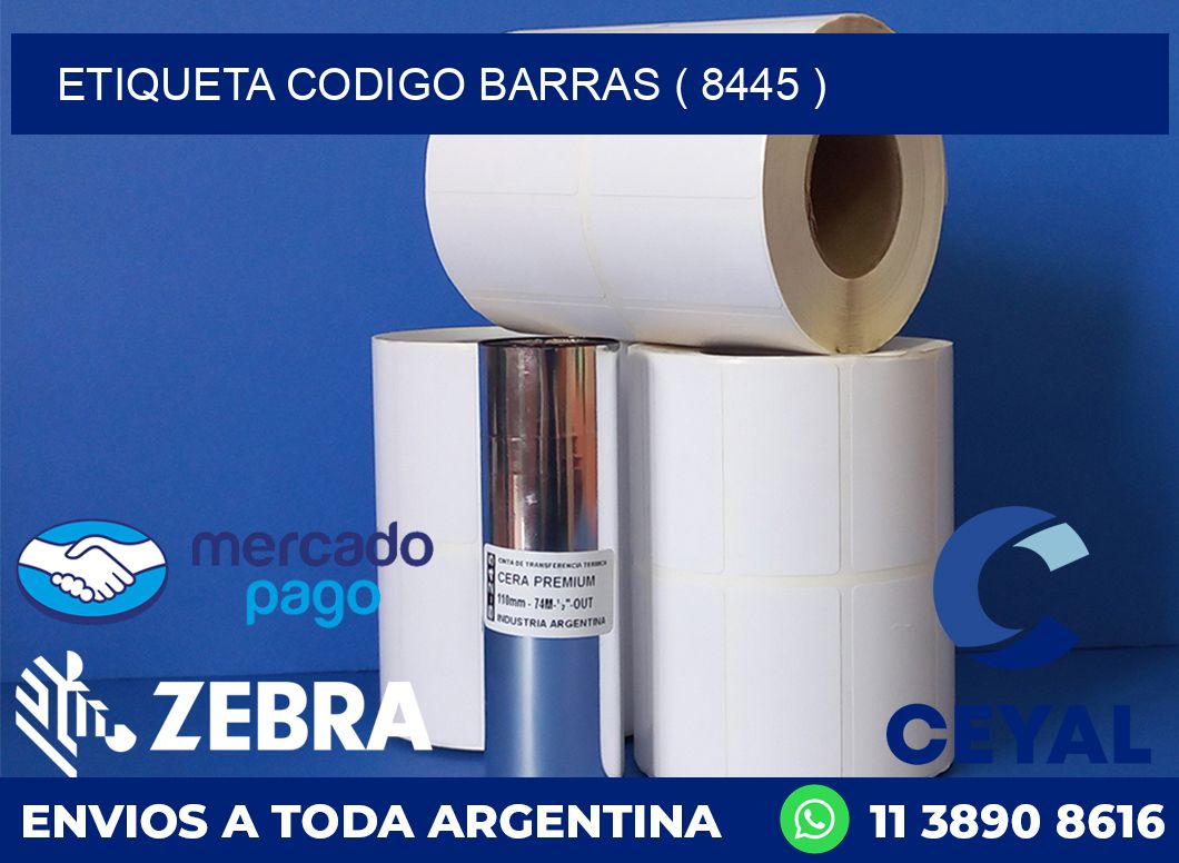 ETIQUETA CODIGO BARRAS ( 8445 )