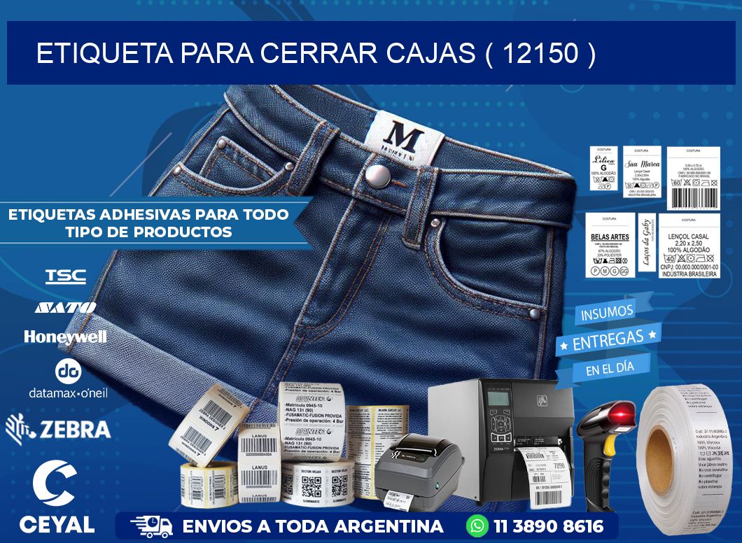 ETIQUETA PARA CERRAR CAJAS ( 12150 )