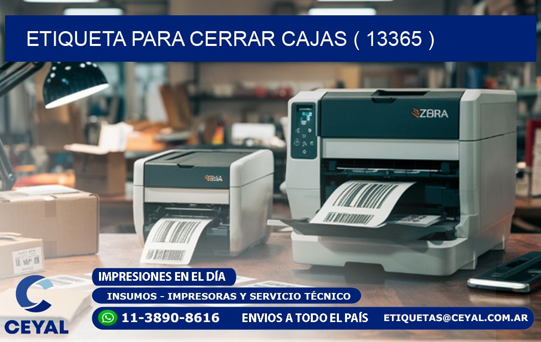 ETIQUETA PARA CERRAR CAJAS ( 13365 )