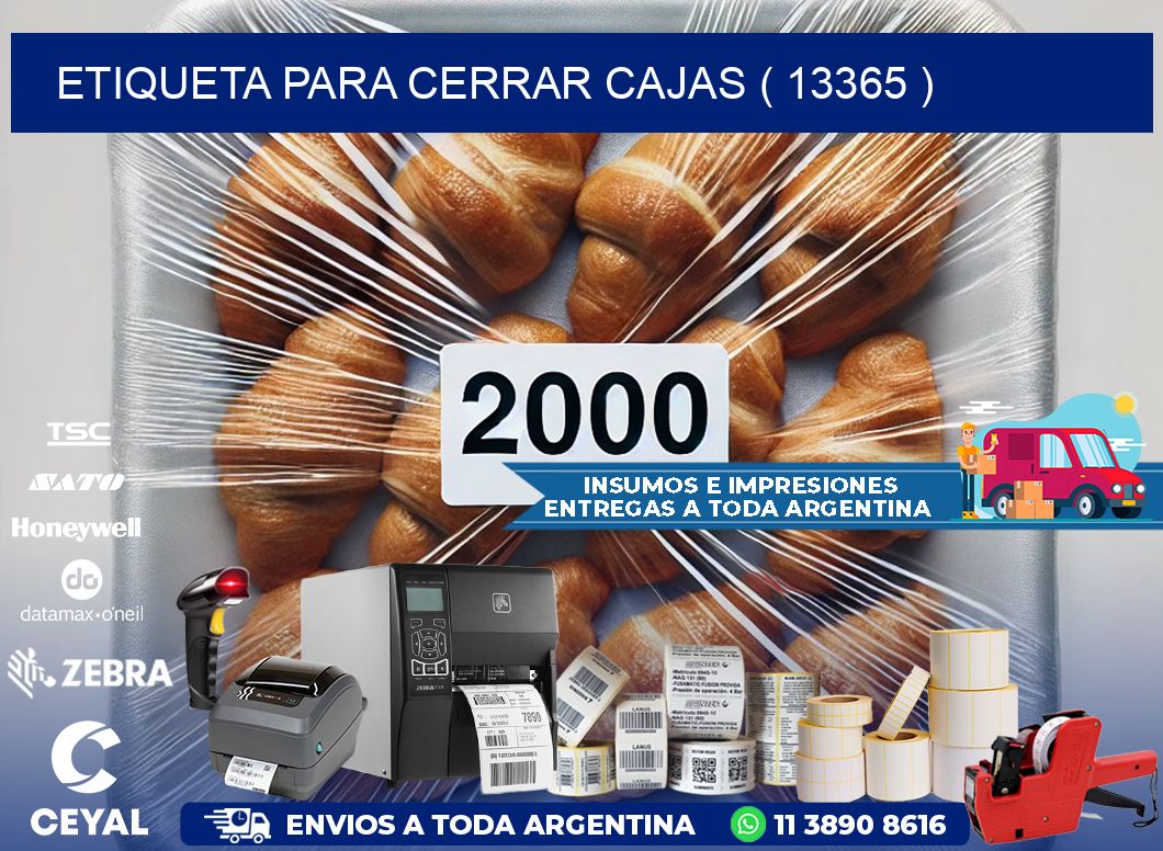 ETIQUETA PARA CERRAR CAJAS ( 13365 )