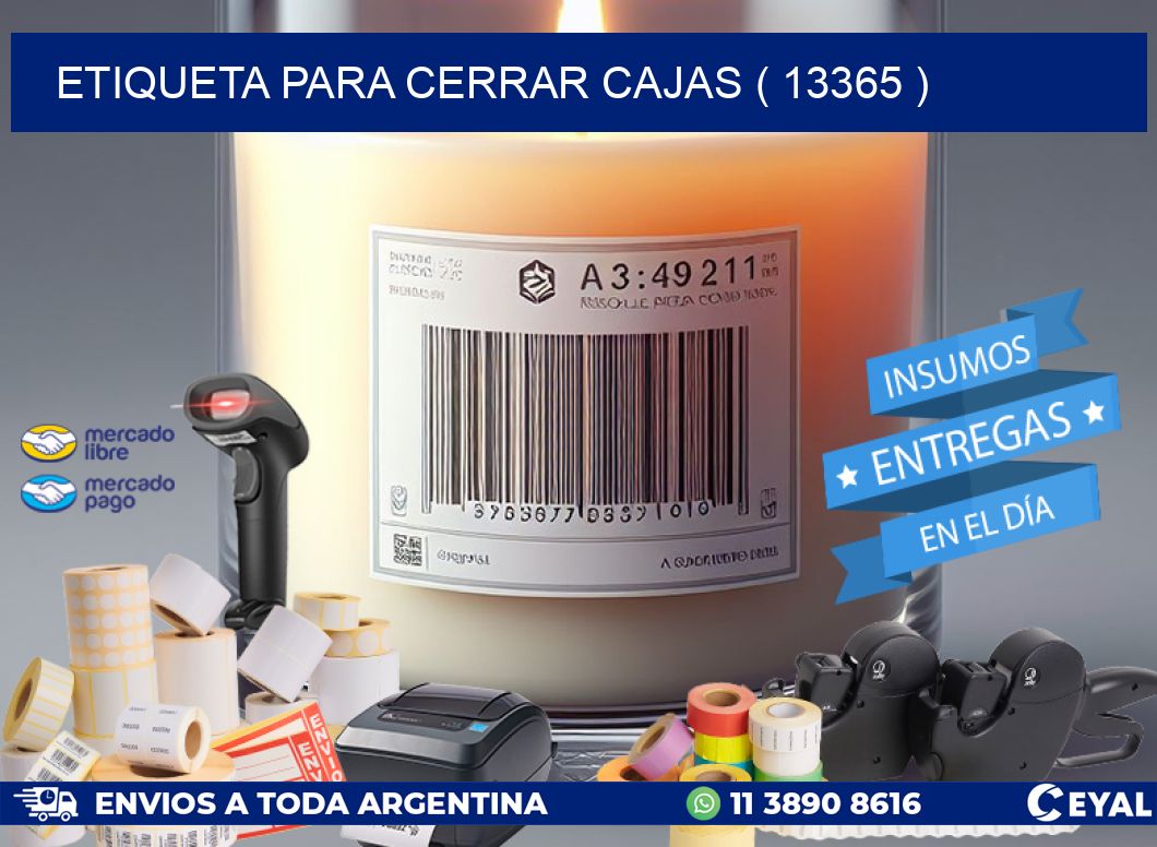 ETIQUETA PARA CERRAR CAJAS ( 13365 )