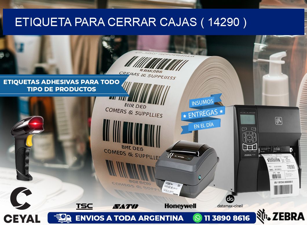 ETIQUETA PARA CERRAR CAJAS ( 14290 )