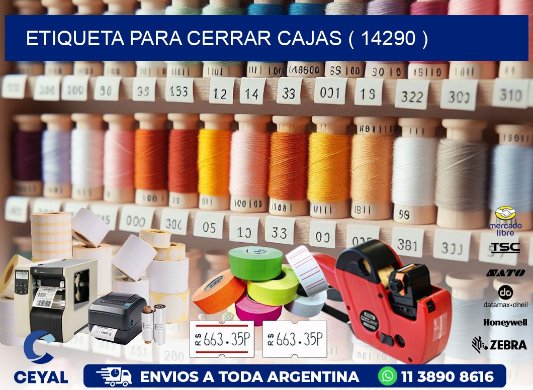 ETIQUETA PARA CERRAR CAJAS ( 14290 )