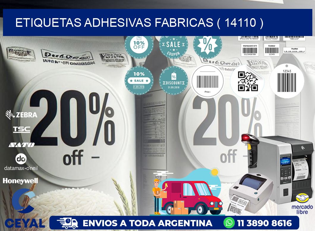 ETIQUETAS ADHESIVAS FABRICAS ( 14110 )