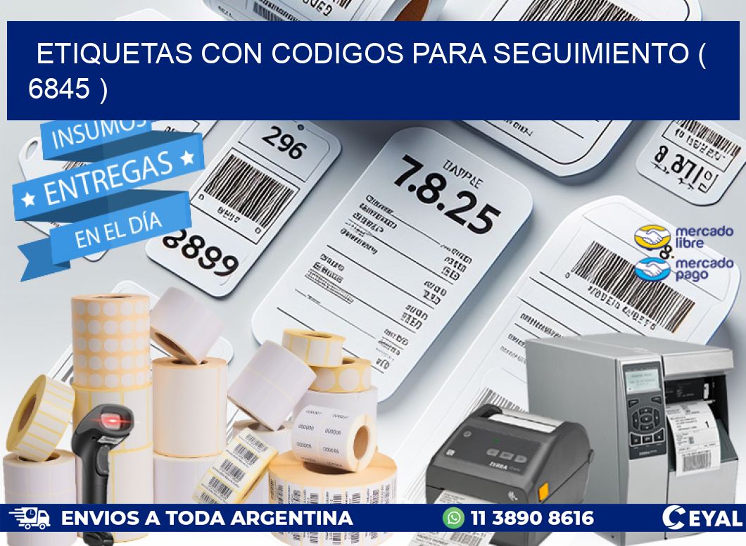 ETIQUETAS CON CODIGOS PARA SEGUIMIENTO ( 6845 )
