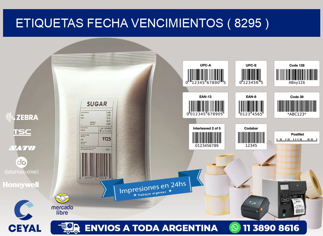 ETIQUETAS FECHA VENCIMIENTOS ( 8295 )