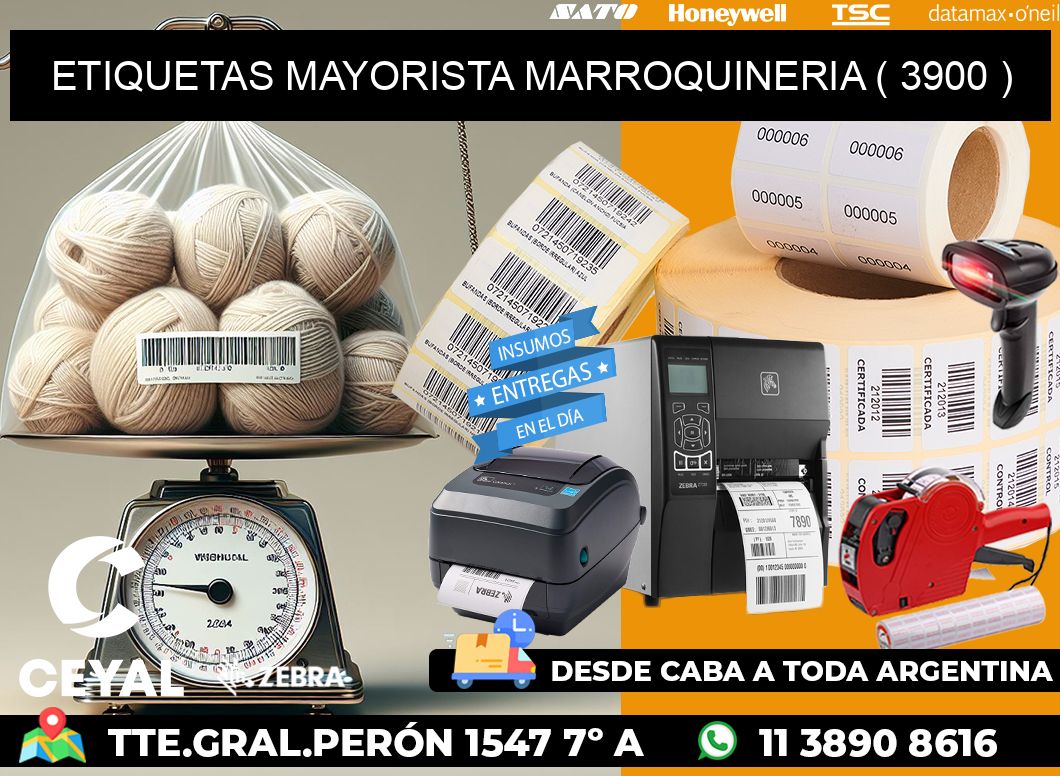 ETIQUETAS MAYORISTA MARROQUINERIA ( 3900 )
