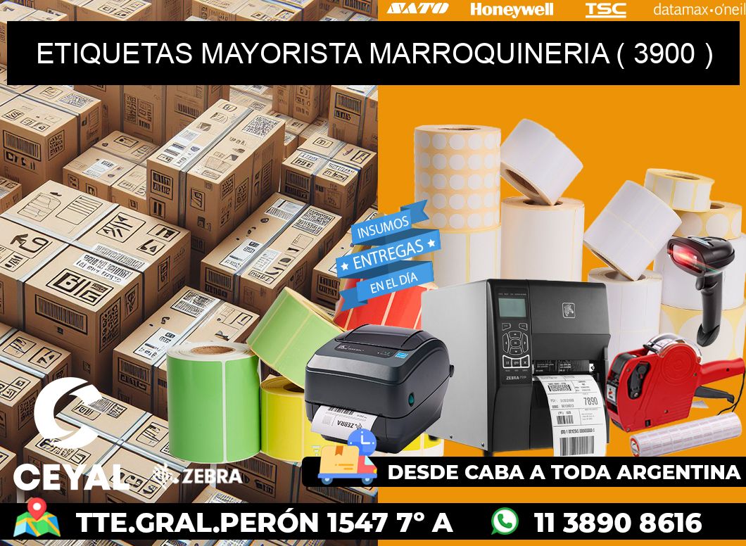 ETIQUETAS MAYORISTA MARROQUINERIA ( 3900 )