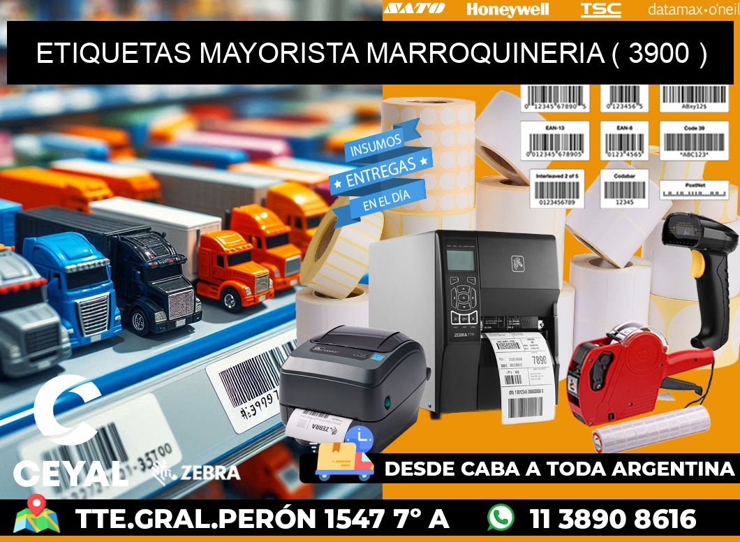 ETIQUETAS MAYORISTA MARROQUINERIA ( 3900 )