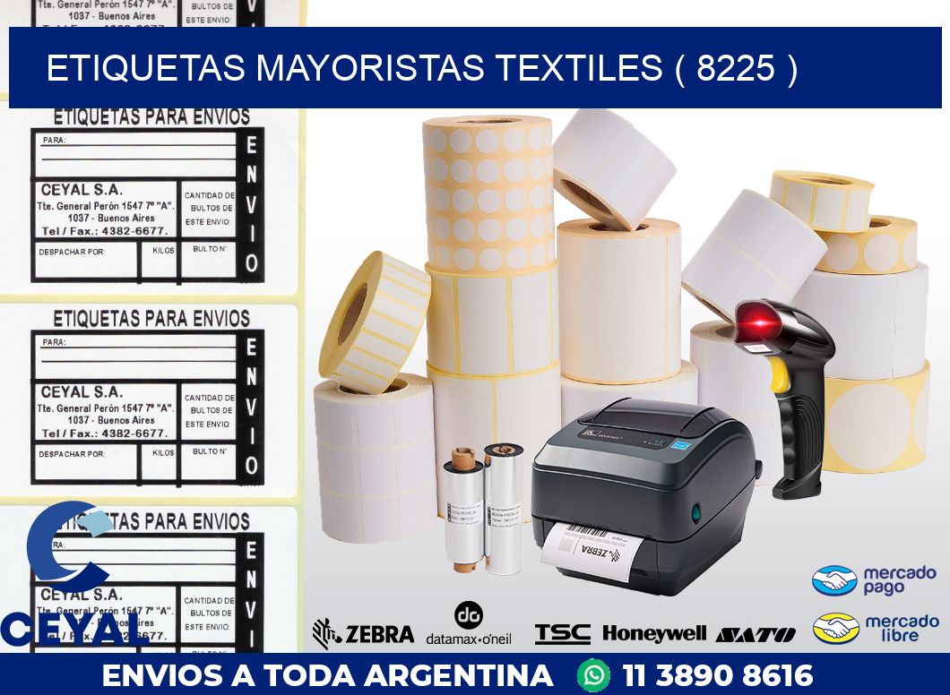 ETIQUETAS MAYORISTAS TEXTILES ( 8225 )