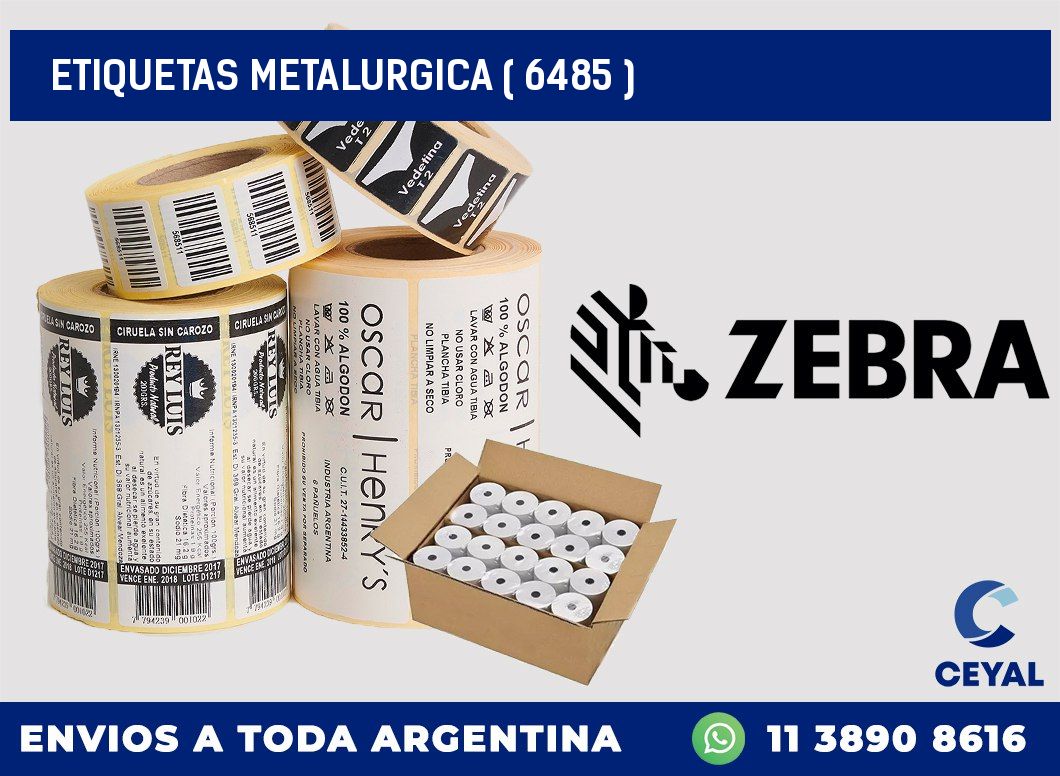 ETIQUETAS METALURGICA ( 6485 )