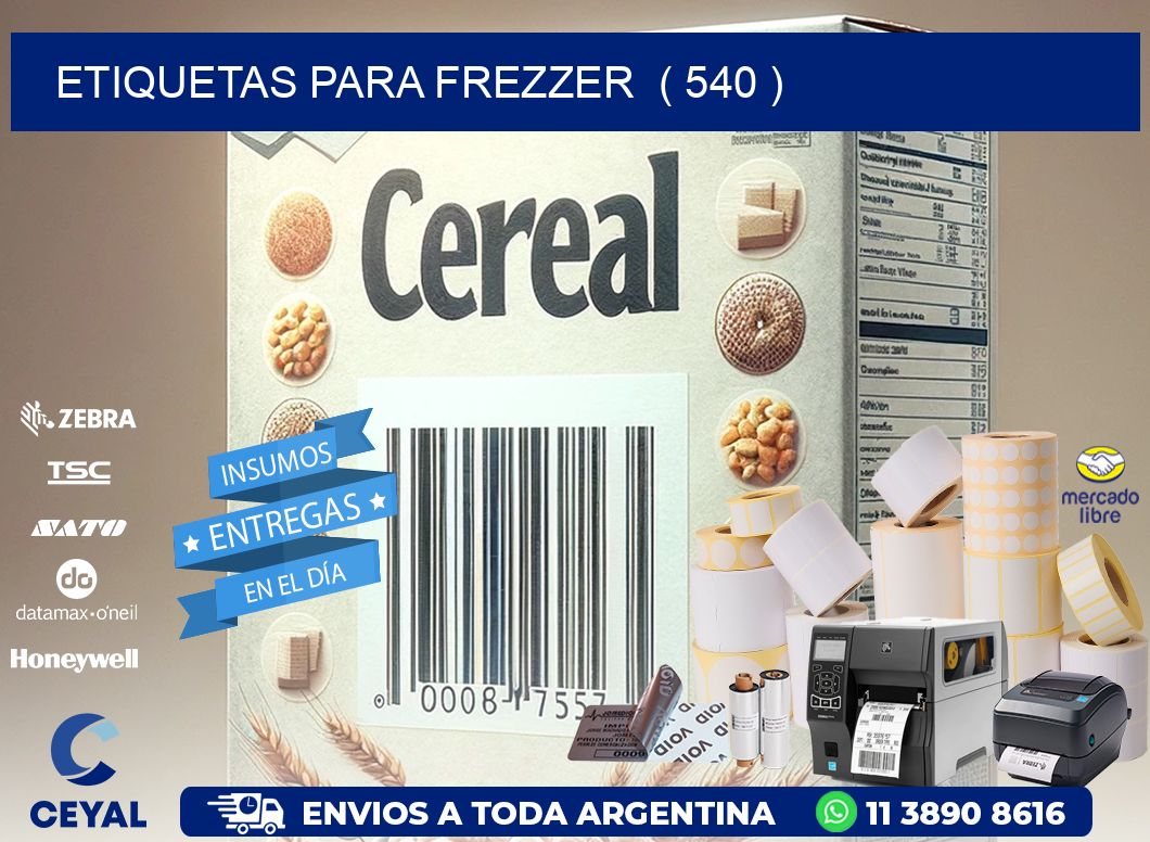 ETIQUETAS PARA FREZZER  ( 540 )